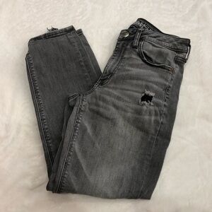 American Eagle Super Super Stretch Vintage Hi Rise Jeggings Charcoal Size 6